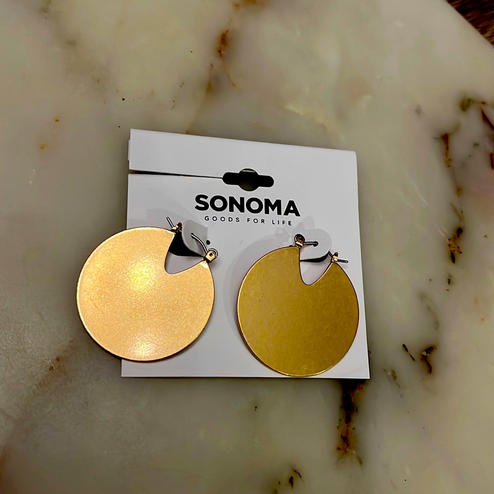 Nwt Sonoma Gold Hoop